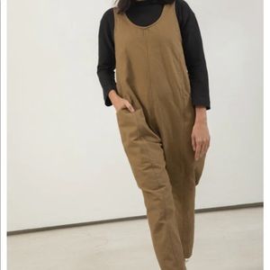 Elizabeth Suzann Clyde Jumpsuit - Clay Cotton Canvas
